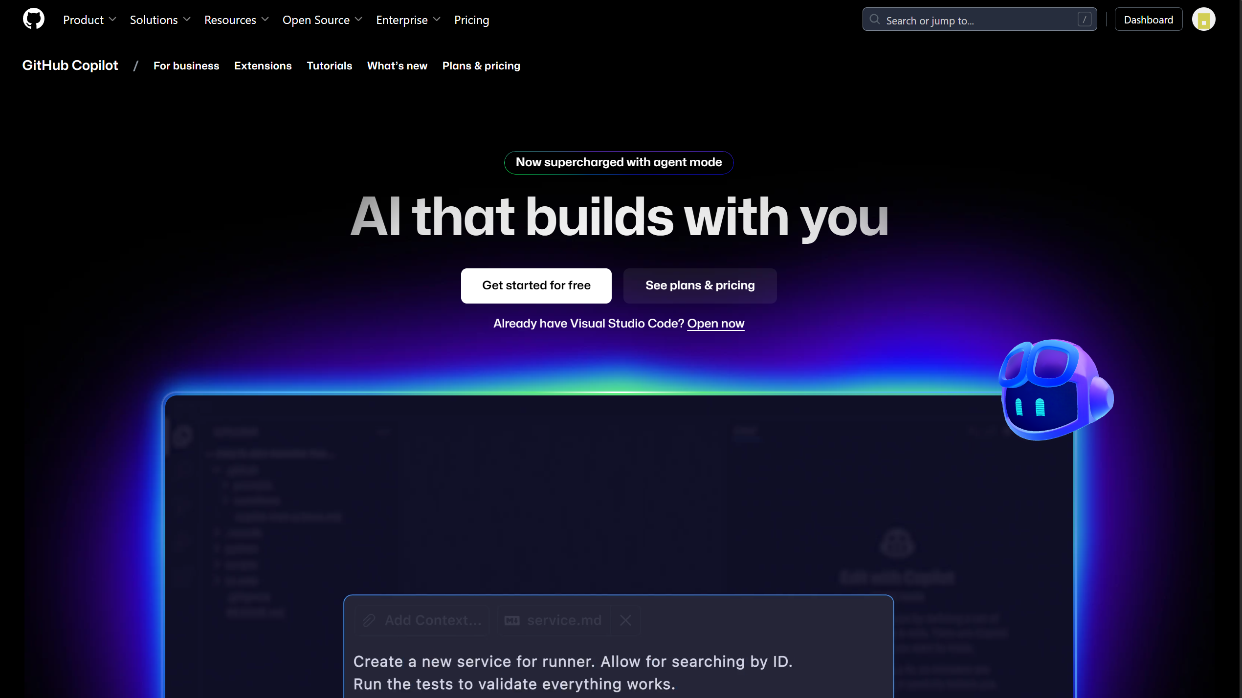 GitHub Copilot preview