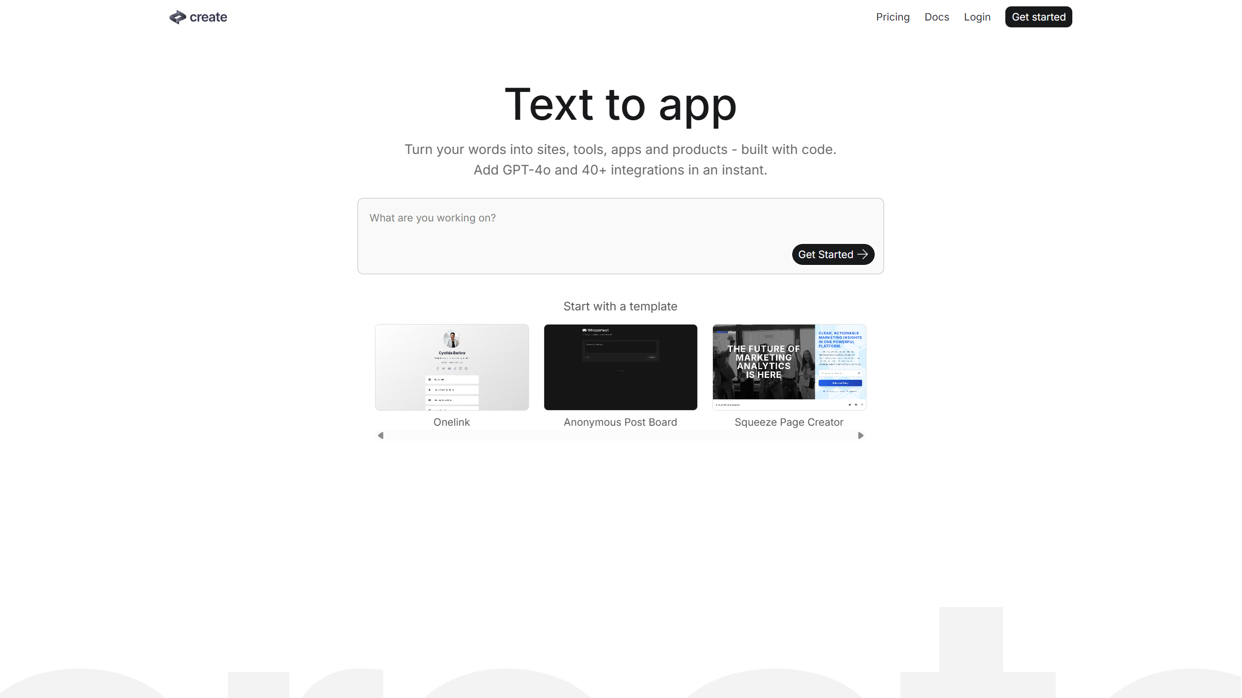 Create.xyz preview