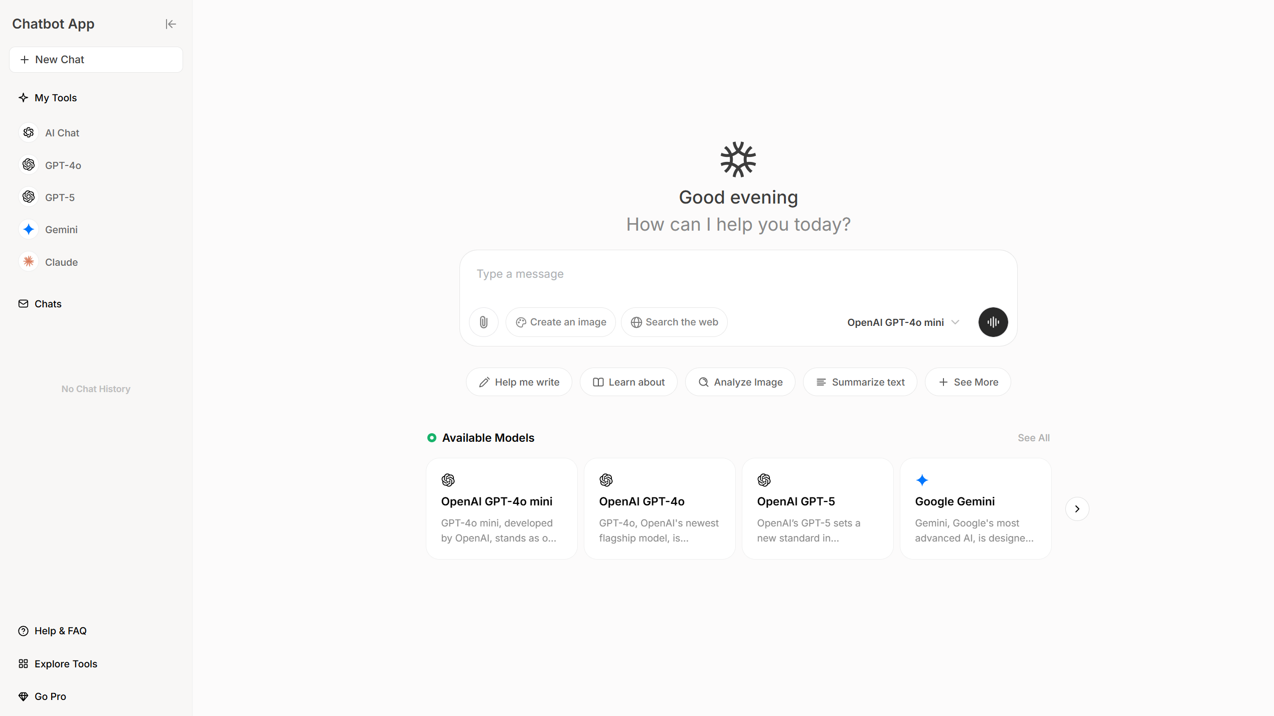 Chatbot App preview