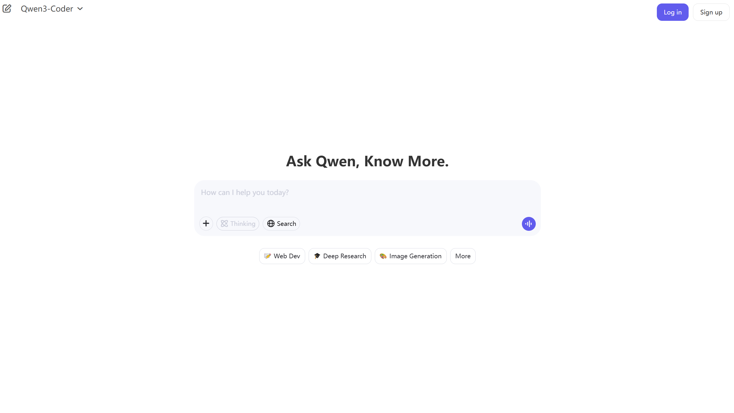 Qwen Chat preview