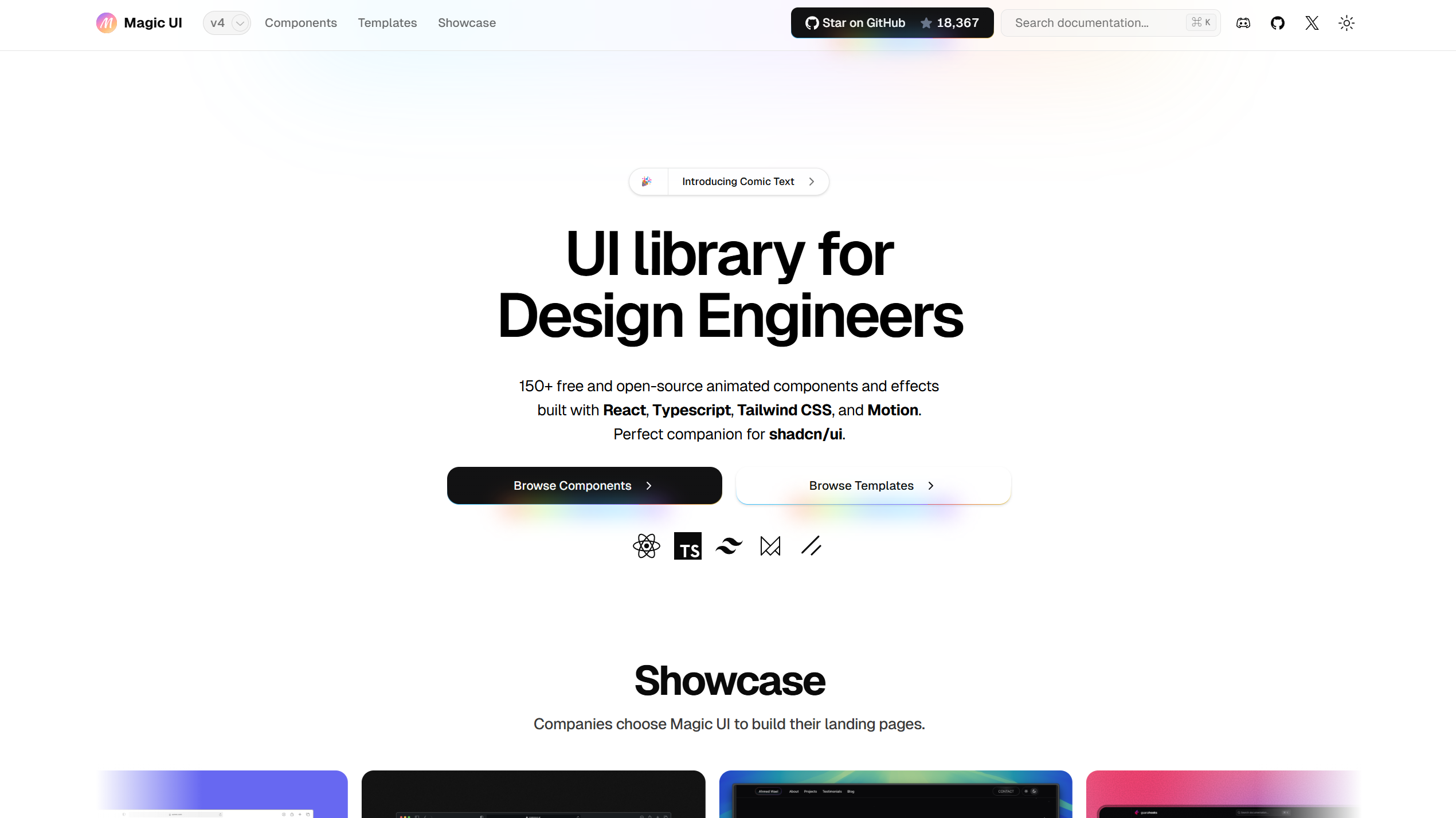 Magic UI preview